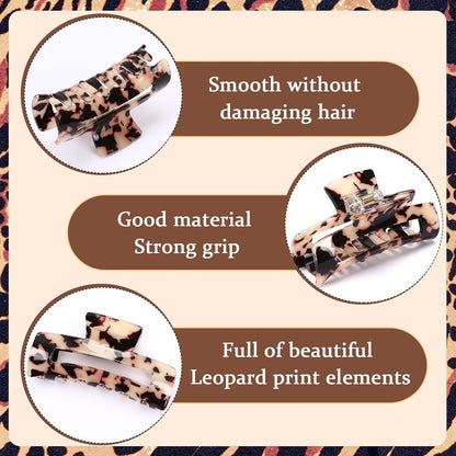 4 Pack Tortoise Hair Claw Clips