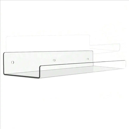 Clear Acrylic Shelves, Wall Mounted Storage Bathroom