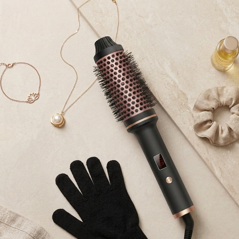 Thermal Brush Curling Iron