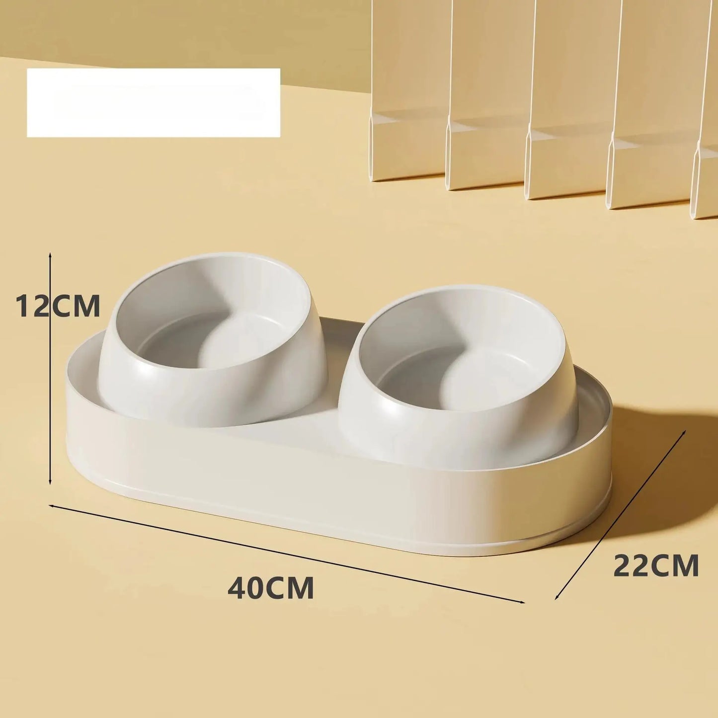 Non-Slip Pet Cat/Dog Double Bowl Stainless Steel Food and Water