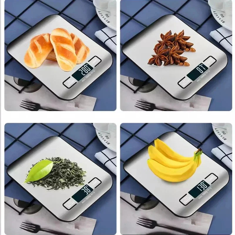 Stainless Steel Digital Kitchen Scale LED Display