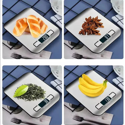 Stainless Steel Digital Kitchen Scale LED Display