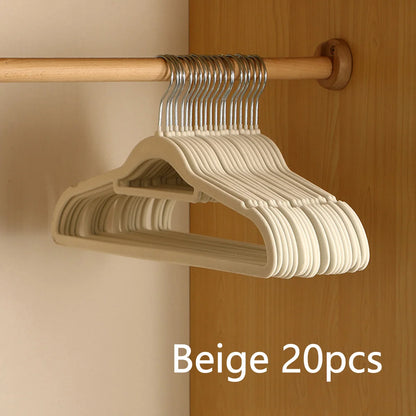 Premium Velvet Hangers 10/20 Pieces, Non-Slip Felted Hangers, Space saving, Heavy-Duty Hangers.
