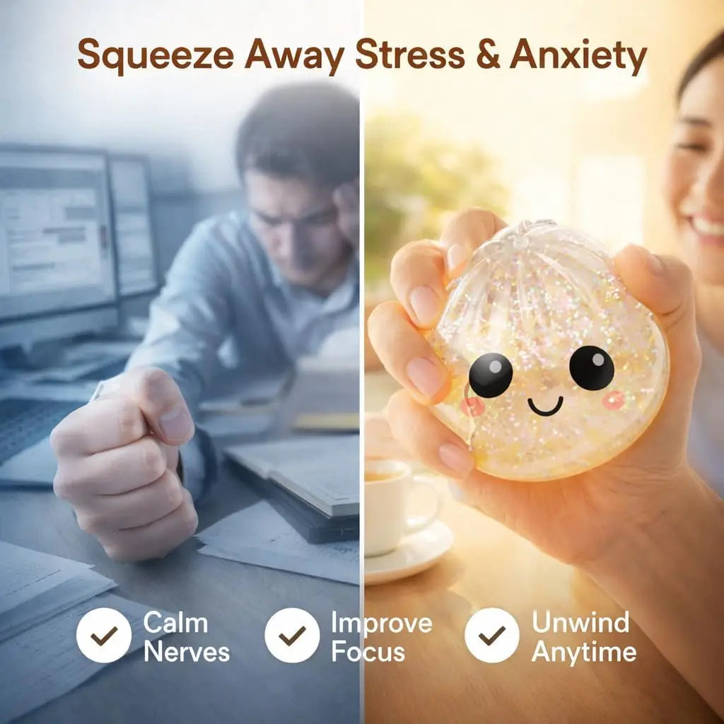 Large Dumpling Stress Ball Squishy