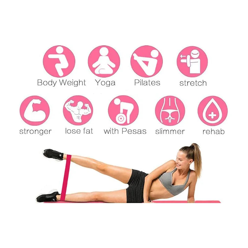 5 Piece Exercise Resistance Bands, Strength Training