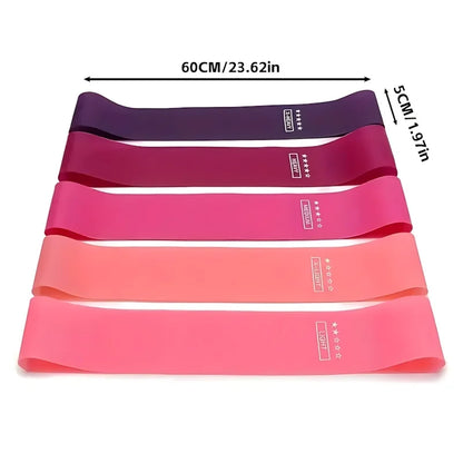 5 Piece Exercise Resistance Bands, Strength Training