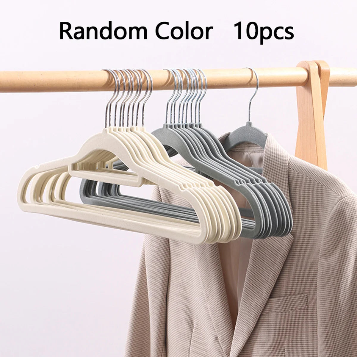 Premium Velvet Hangers 10/20 Pieces, Non-Slip Felted Hangers, Space saving, Heavy-Duty Hangers.