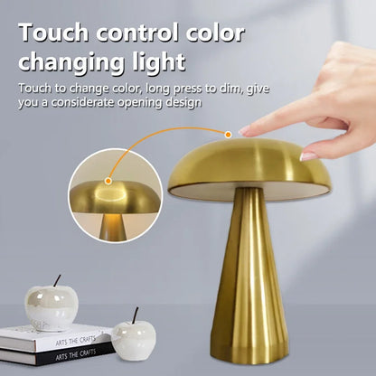Retro Mushroom Table Lamp LED Touch