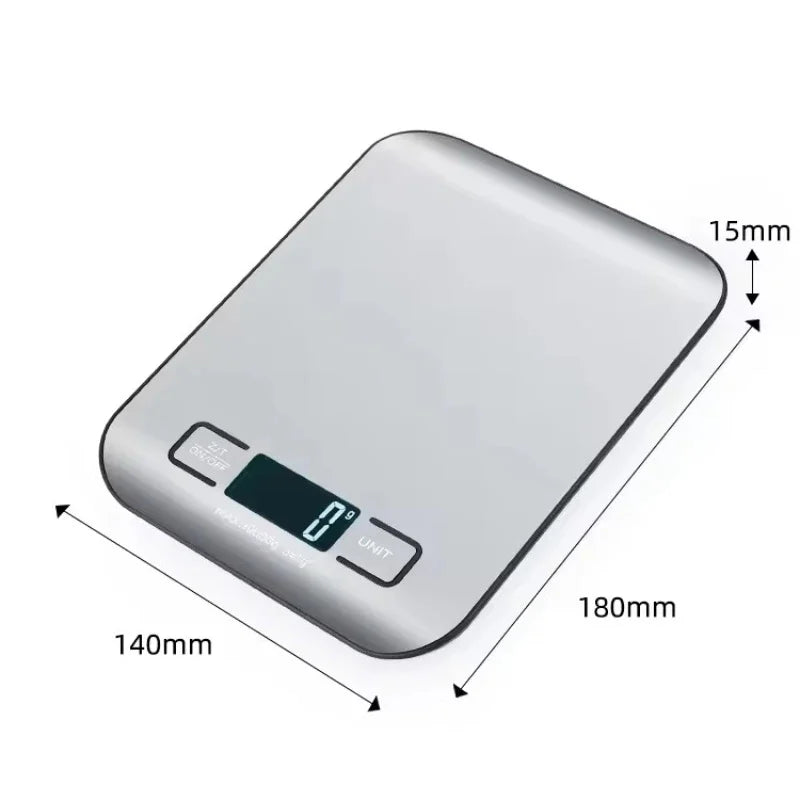 Stainless Steel Digital Kitchen Scale LED Display