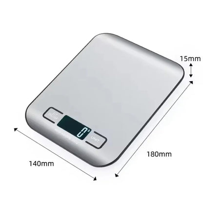 Stainless Steel Digital Kitchen Scale LED Display